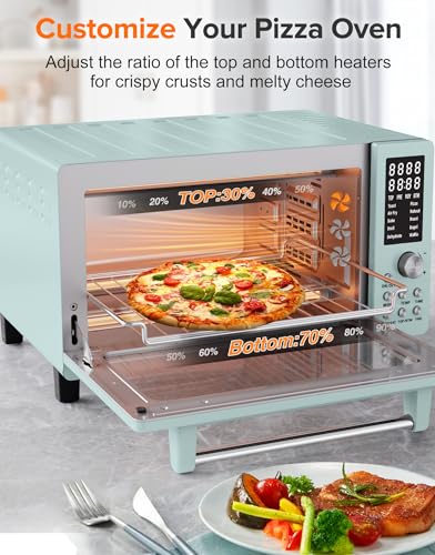 Bravo Pro Smart Air Fryer Toaster Oven Countertop Combo (Mint Green)