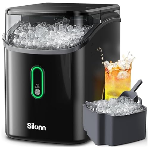 Nugget Ice Maker Countertop (Gloss Black / 33 lbs)