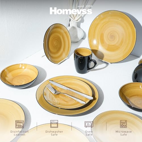 HomeVss Stoneware Sonoma 16pc Dinnerware Set