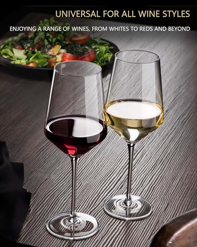 17 oz Lead Free Wine Glasses Set of 4 (4 Count)