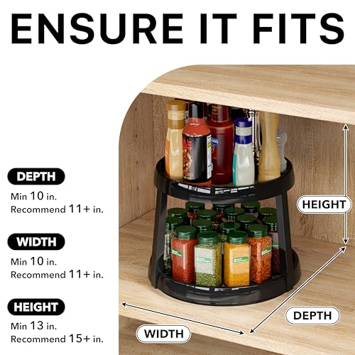 2 Tier Lazy Susan Spice Organizer