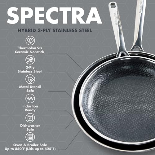 Spectra 10" & 12" Frying Pan Skillet (10" & 12" Frying Pan Skillet Set)