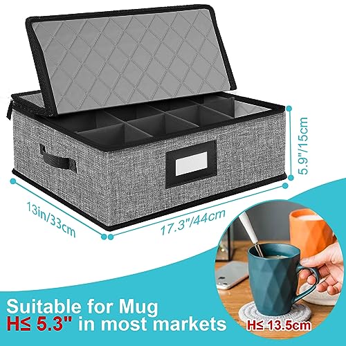Quilted Mug Cup Storage Box