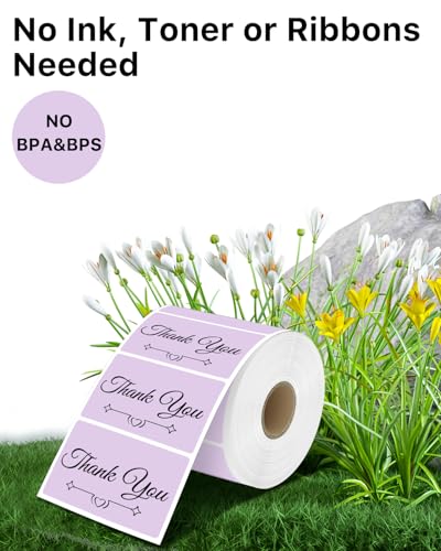 3" x 2" Thermal Labels (3"x2" / Purple)