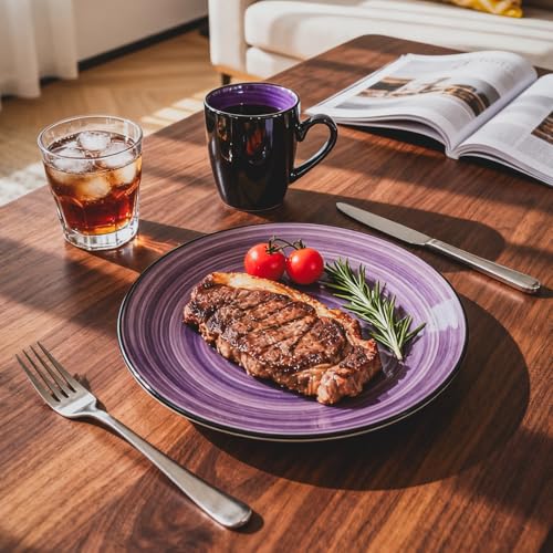 Stoneware Sonoma 56pc Dinnerware Set (Purple)