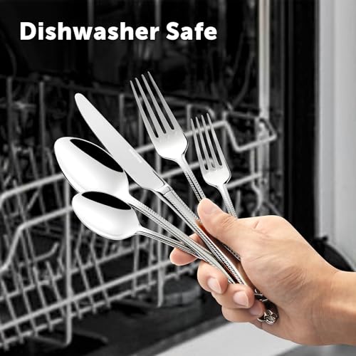 30 Piece Silverware Set (30-Piece / Silver)