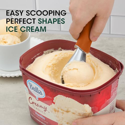Premium Heavy Duty Ice Cream Scoop with Ergonomic Handle