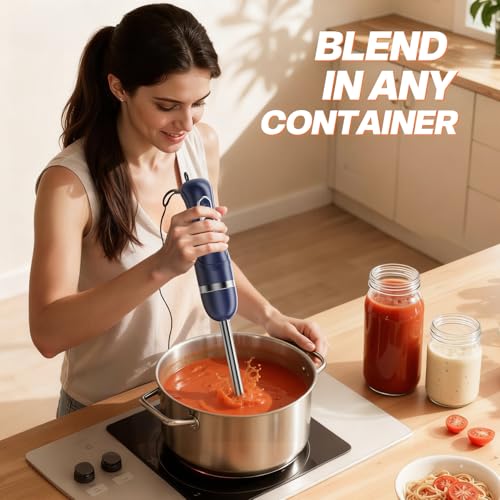 Immersion Blender Corded 400W (Navy Blue / single)