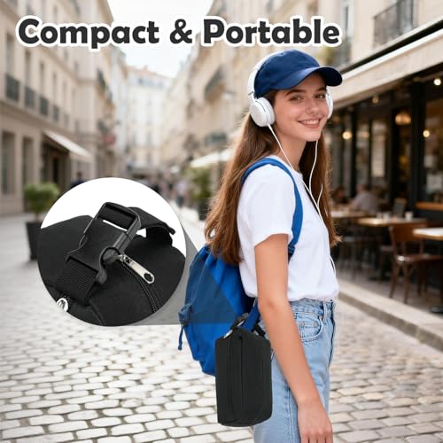 Freezable Snack Bag with Removable Ice Packs (with Ice Packs - Black)