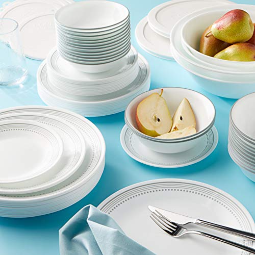 Vitrelle 78 Piece Service for 12 Dinnerware Set (78-Piece / Mystic Gray)