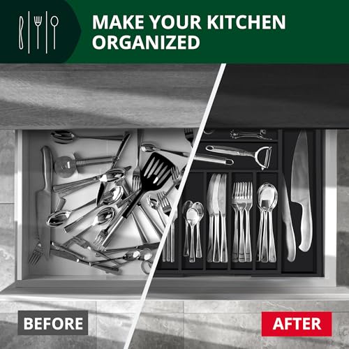 Luxury Bamboo Kitchen Drawer Organizer