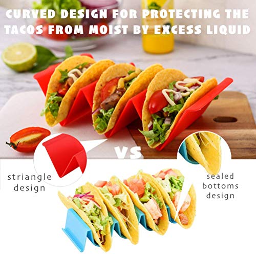 Colorful Taco Holder Stands Set of 6 (6-PCS)