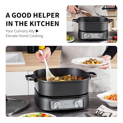 6 Quart Electric Skillet (Grey)