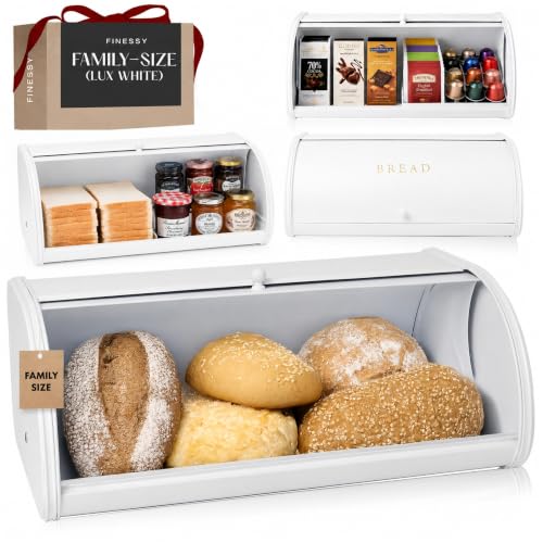 Large Bread Box Roll Top (Family-Size Luxe White)