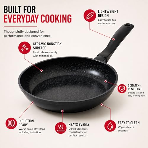 lva Energy Ceramic Nonstick Frying Pan Set