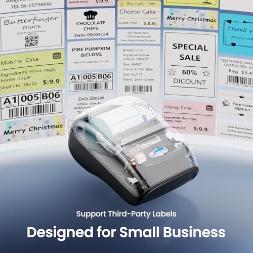 221B 2" Bluetooth Thermal Label Printer with 1 Label Roll