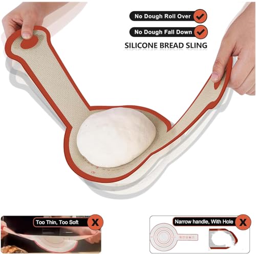 Silicone Bread Sling (2 Pcs Red Round)