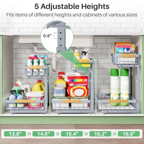 Under Sink Organizer (Grey / 1 Pack)