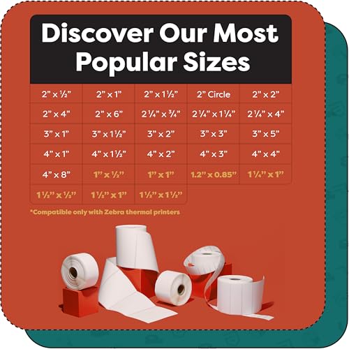 3" X 3" Square Direct Thermal Labels (3" X 3")