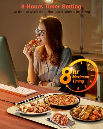Food Warming Mat (27.56*15.75inch / Cream Yellow)