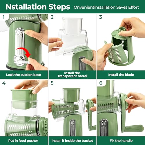 Rotary Cheese Grater (Green)