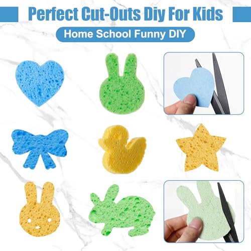 90 Pcs Sponges Bulk Sponges Kitchen Compressed Sponge (Light Color)