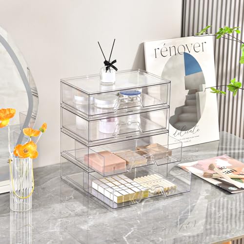 5 Pack Makeup Organizer Stackable (5 Count)