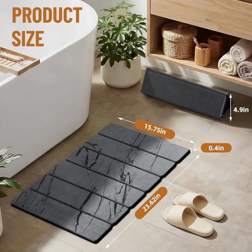 Stone Bath Mat (E-marble Gray)