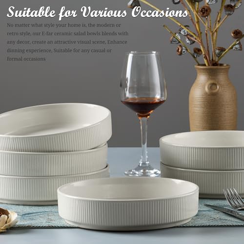 Pasta Bowls Set of 6 (Speckled White)