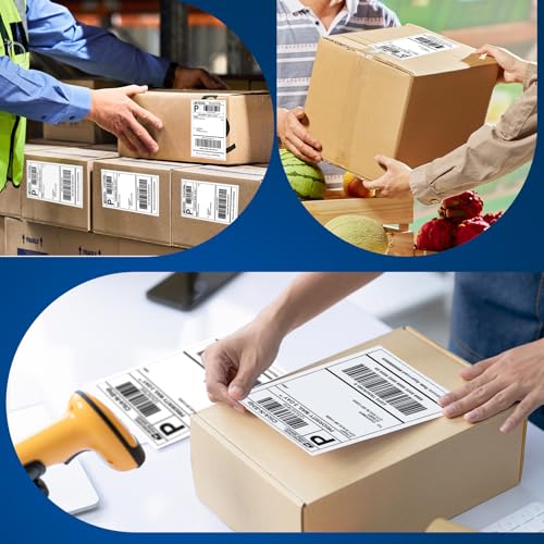 L Liked 3300 4"x 6" Thermal Shipping Labels Replacement for DYMO 1744907 (3300 Count)