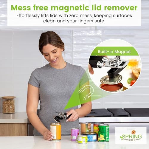 Stainless Steel Manual Can Opener with Soft Grip Handles