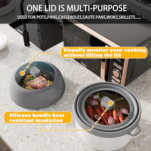 Microwave Splatter Cover (Gray / 9 inch)