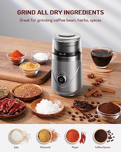 Electric Super Silent Blade Coffee Grinder (Sliver / 1 Bowl)