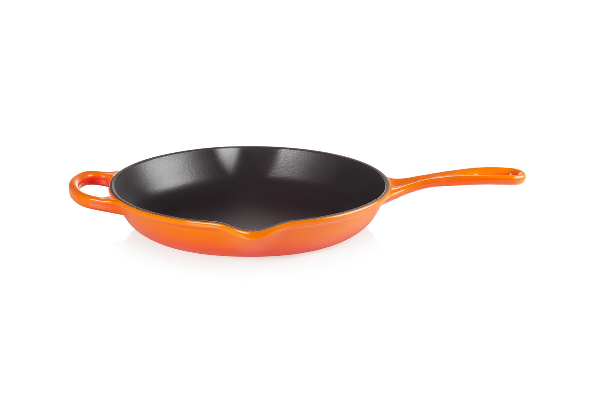 Enameled Cast Iron Signature Round Skillet (10.25" / Flame)