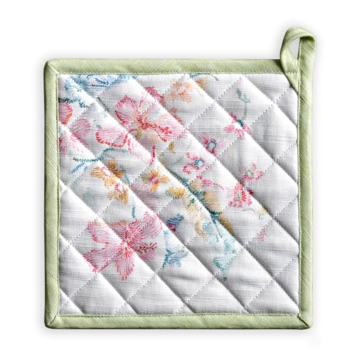 Pot Holders 100% Cotton Potholders (102 - Paradise Island / 8" x 8" (Pot Holder Pack of 1))