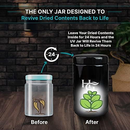 2 Oz Airtight Container & Smell Proof Jar (3Pack-1L)