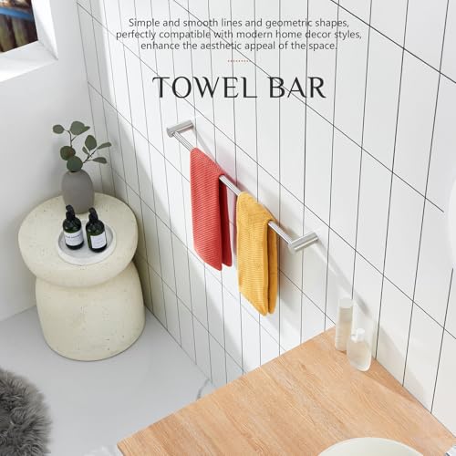 Towel Bar Brushed Nickel 24 (Brushed Nickel / 24-Inch)