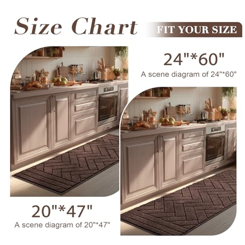 Kitchen Runner Rug (Camel / 20"x48")