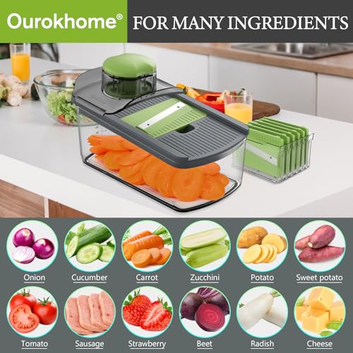 Mandolin Slicer for Kitchen Food (6 Count)