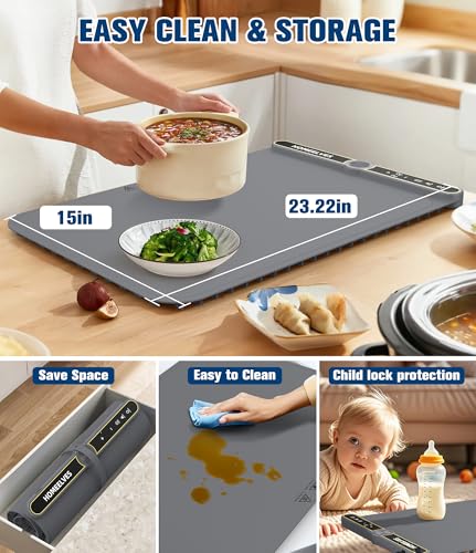 Warming Mat for Food (Gray / 24x15 Inch)