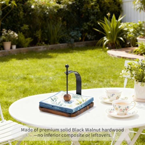 South American Rain Wood Napkin Holder for Table