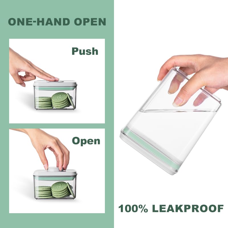 Airtight Food Storage Container Sets with Lids 6Pcs Pop Containers for Kitchen Pantry Organization BPA (6 Pcs Set)