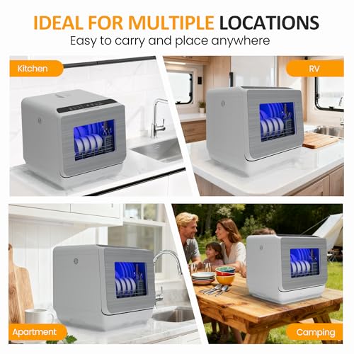Portable Dishwasher 18’’ Countertop with 152OZ Water Tank