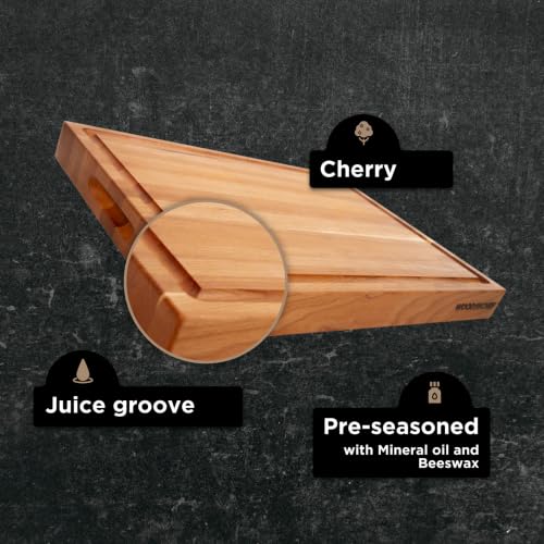 16" Classic Cherry Reversible Cutting Board with Juice Groove (16"L x 12"W)