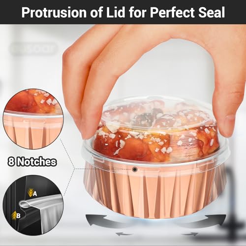 Rose Gold Cupcake Liners (Rose Gold / 120pcs)