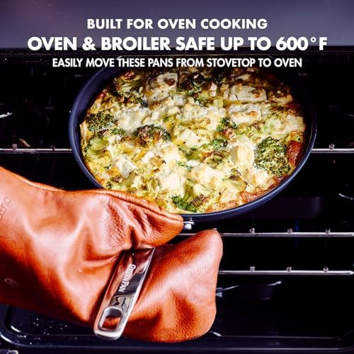 Chatham Prime Midnight Hard Anodized Healthy Ceramic Nonstick (10" and 12" Frying Pan Skillet Set)
