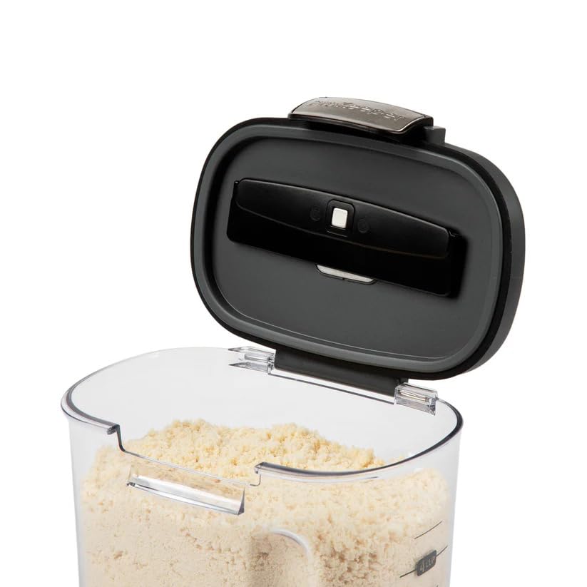 International ProKeeper+ Clear Plastic Airtight Food Baker's Kitchen Storage Organization Container Canister Set with Magnetic Accessories (2- Piece Set)