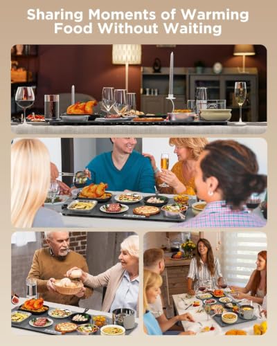 Food Warming Mat (Grey / 2XL Large: 35“x16")