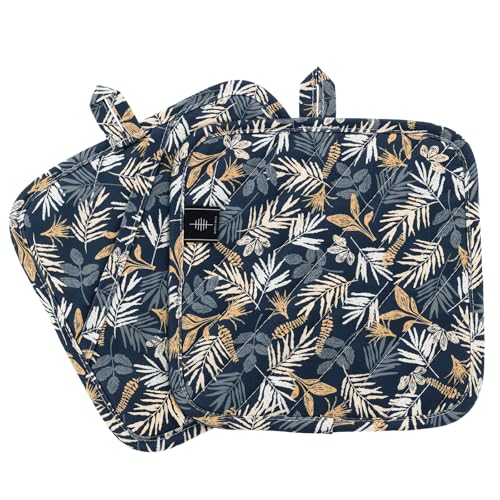 Pot Holders for Kitchen Heat Resistant Hot Pads for Countertops Oven Pot Holders Cotton Potholders for Kitchen Cooking Baking