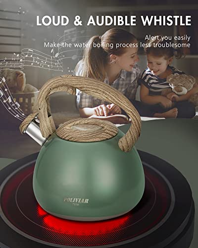 Poliviar Tea Kettle (2.7 Quarts / Green)